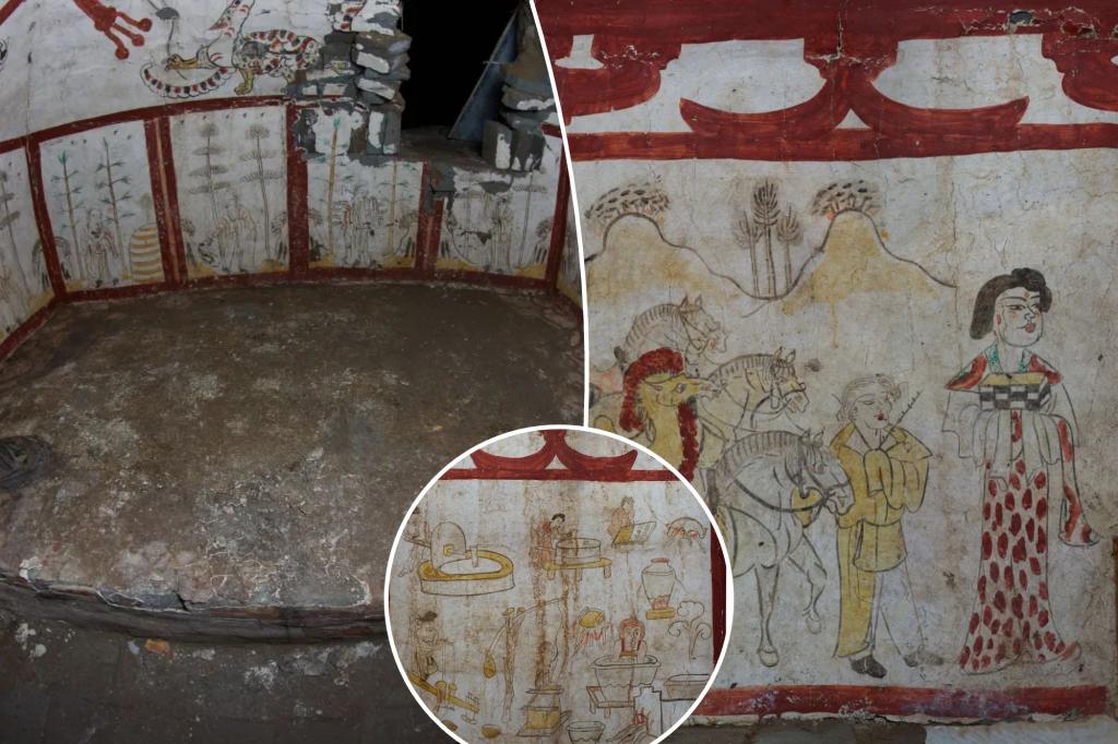 Researchers were amazed by the remarkable find in the 1200-year-old tomb in China